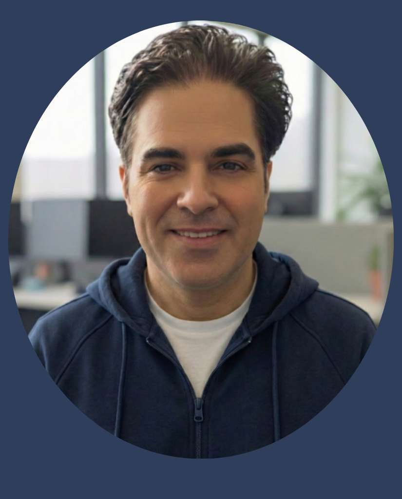 "Portrait of Rachid Belmehdi,ClickWise Founder and Purdue University Certified Digital Marketing Strategist."