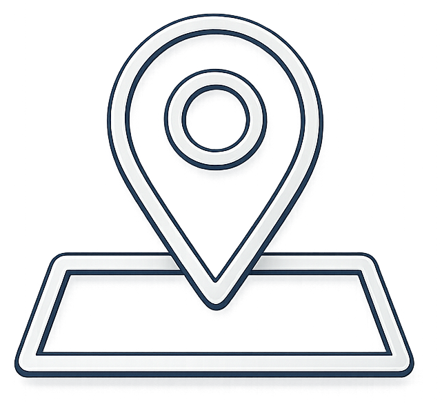 Map pin icon representing Local SEO and Google Business Profile optimization for small businesses.