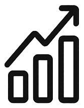Bar chart icon representing vanity metrics and misleading marketing reports that ignore actual revenue.